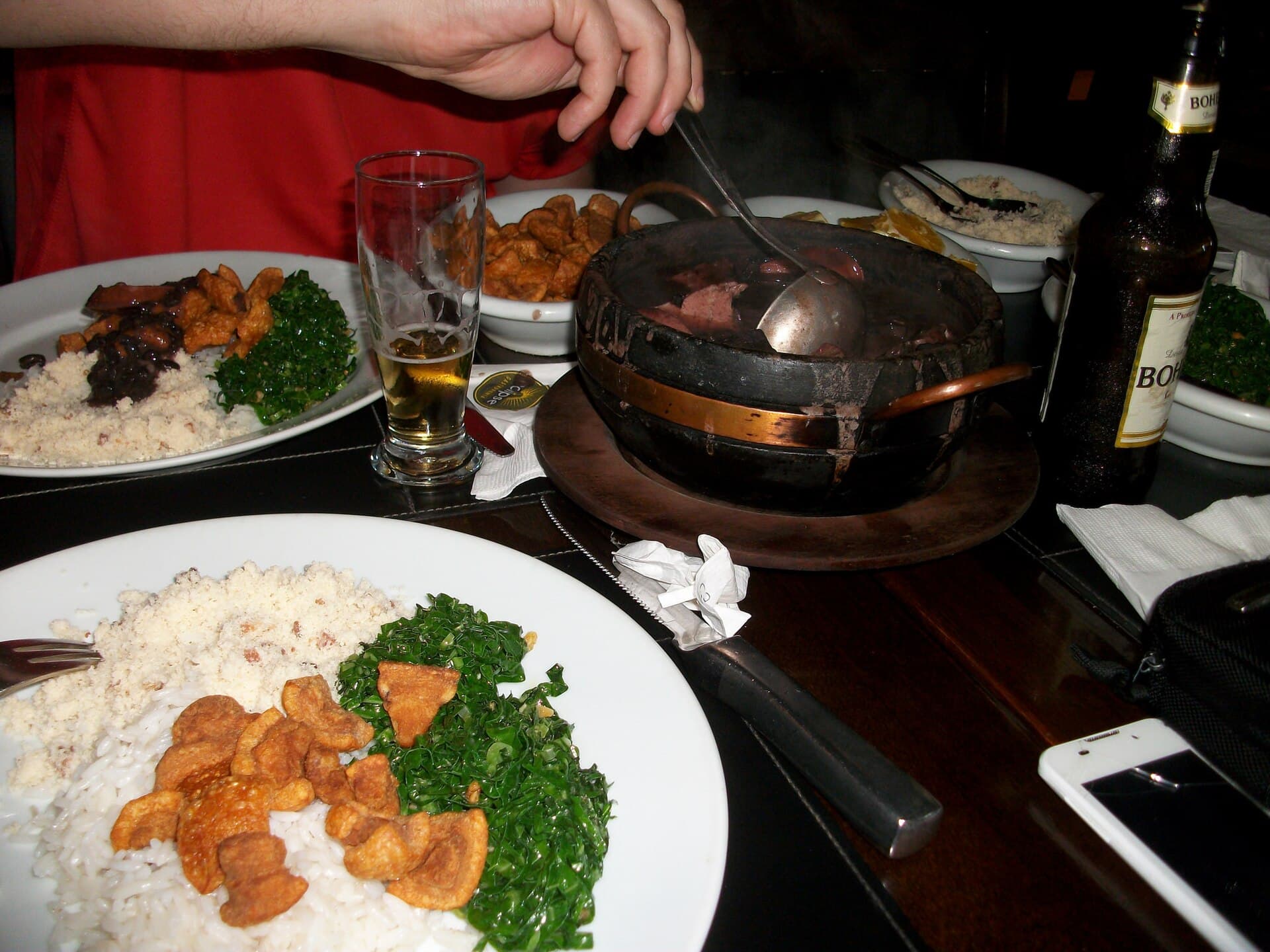 Feijoada served in Rio