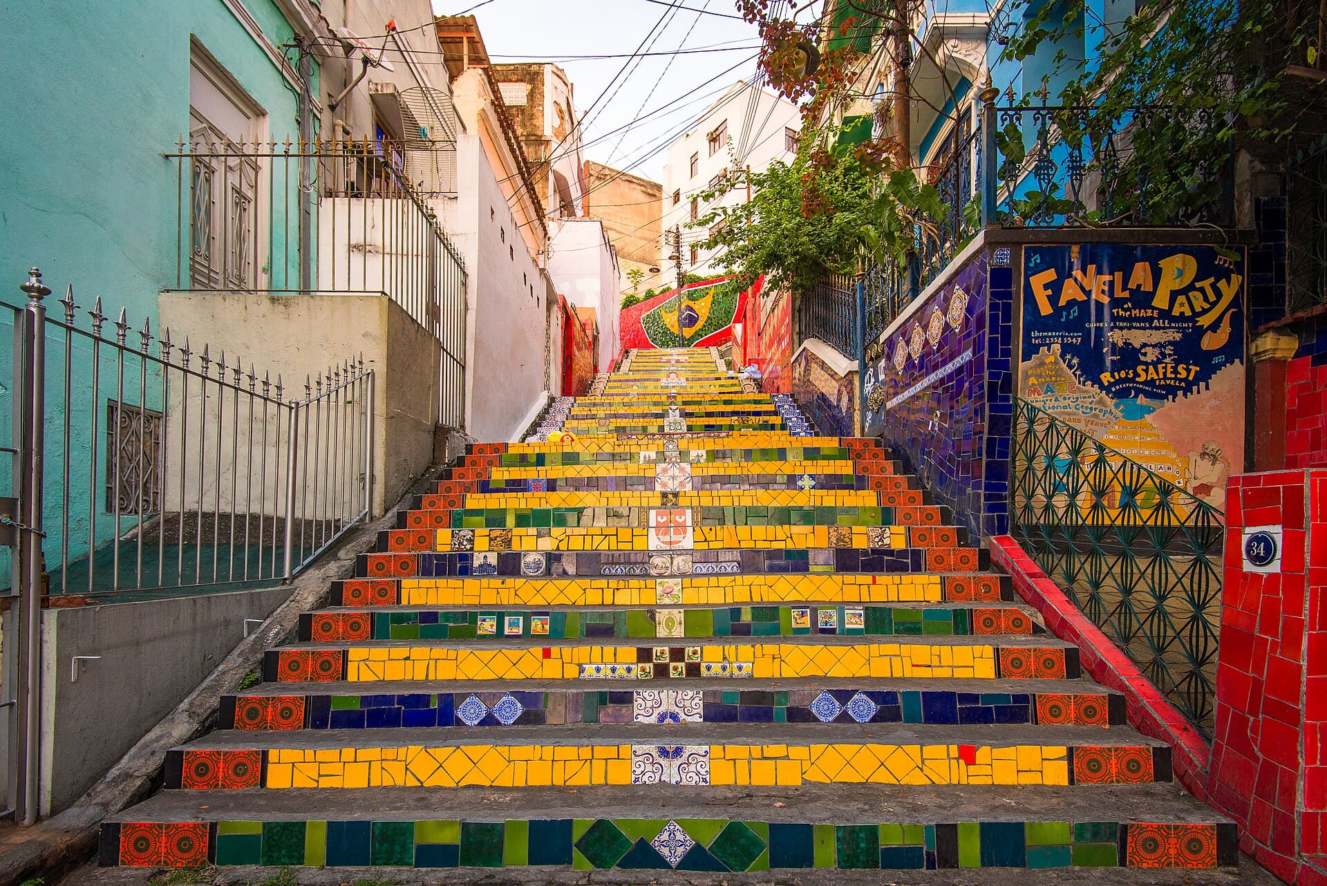 Colorful tiles of the Selarón Steps